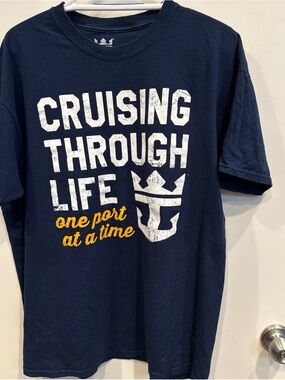 Royal Caribbean Cruising Through Life Navy Graphic Tee - Unisex
